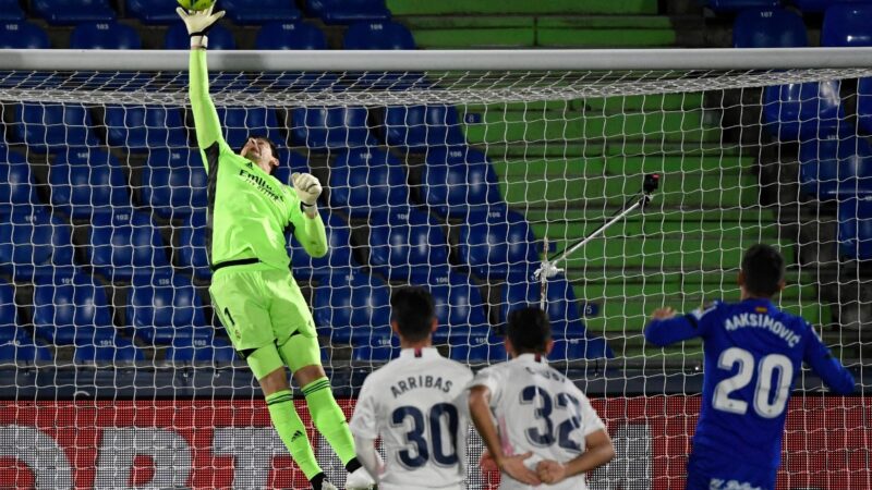 Courtois ajuda Real Madrid empobrecido a ganhar um ponto no Getafer