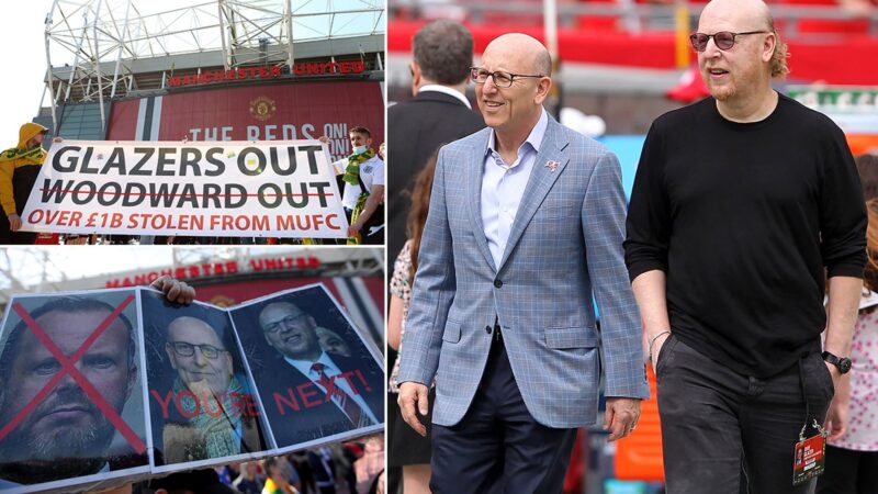 Manchester United v Liverpool: Centenas de fãs em protesto anti-Glazer em Old Trafford